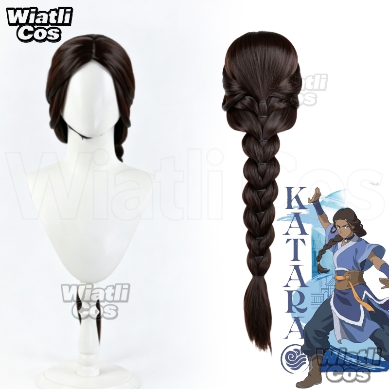 Cosplay Avatar Anime - Avatar Long Dark Brown Braid Katara