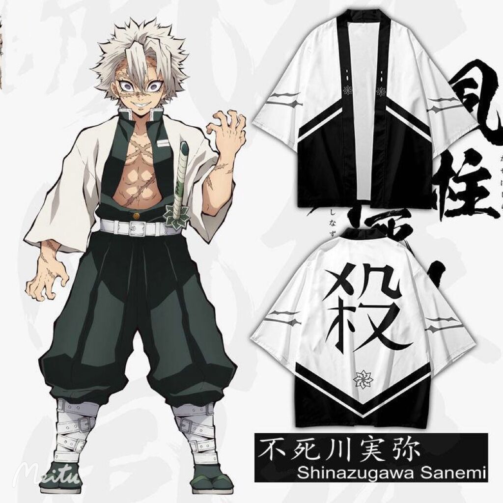 Demon Slayer Haori - Shinazugawa Sanemi Style 3D Printing Japanese