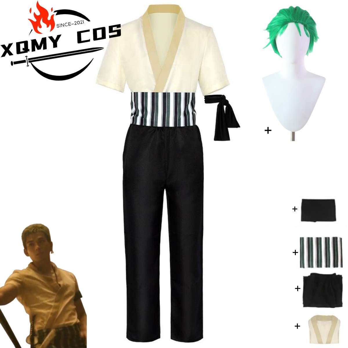 Cosplay Anime Zoro - XqNew Anime Movie Roronoa Zoro Cosplay