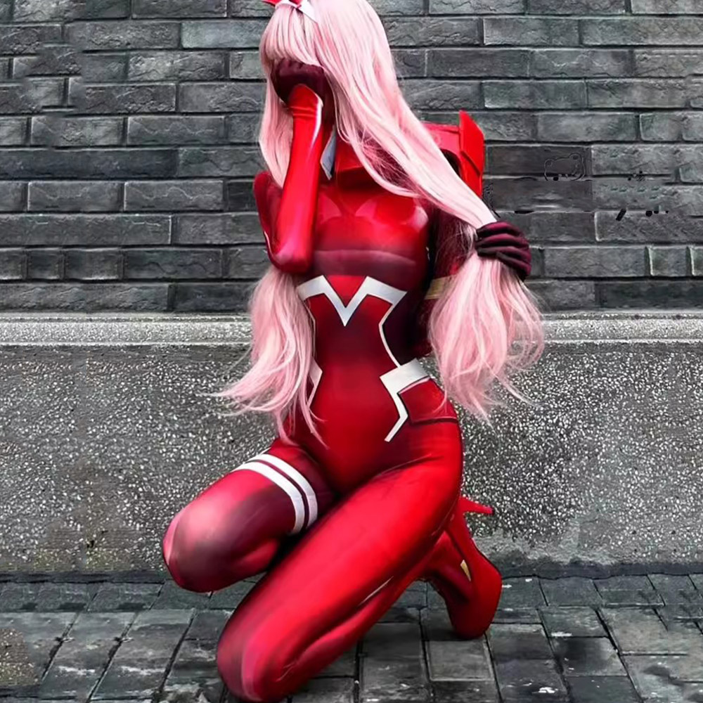 Pink COSPLAY Darling In The Fr - огляд і ціна Anime Cosplay Zero Two