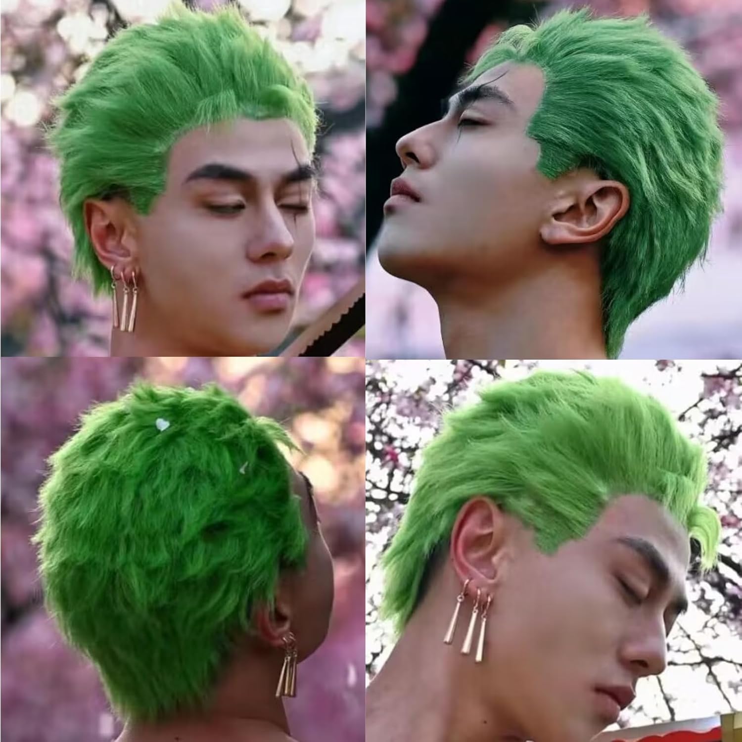 Short Green Wigs for Men Light - огляд і ціна Cosplay Anime Zoro