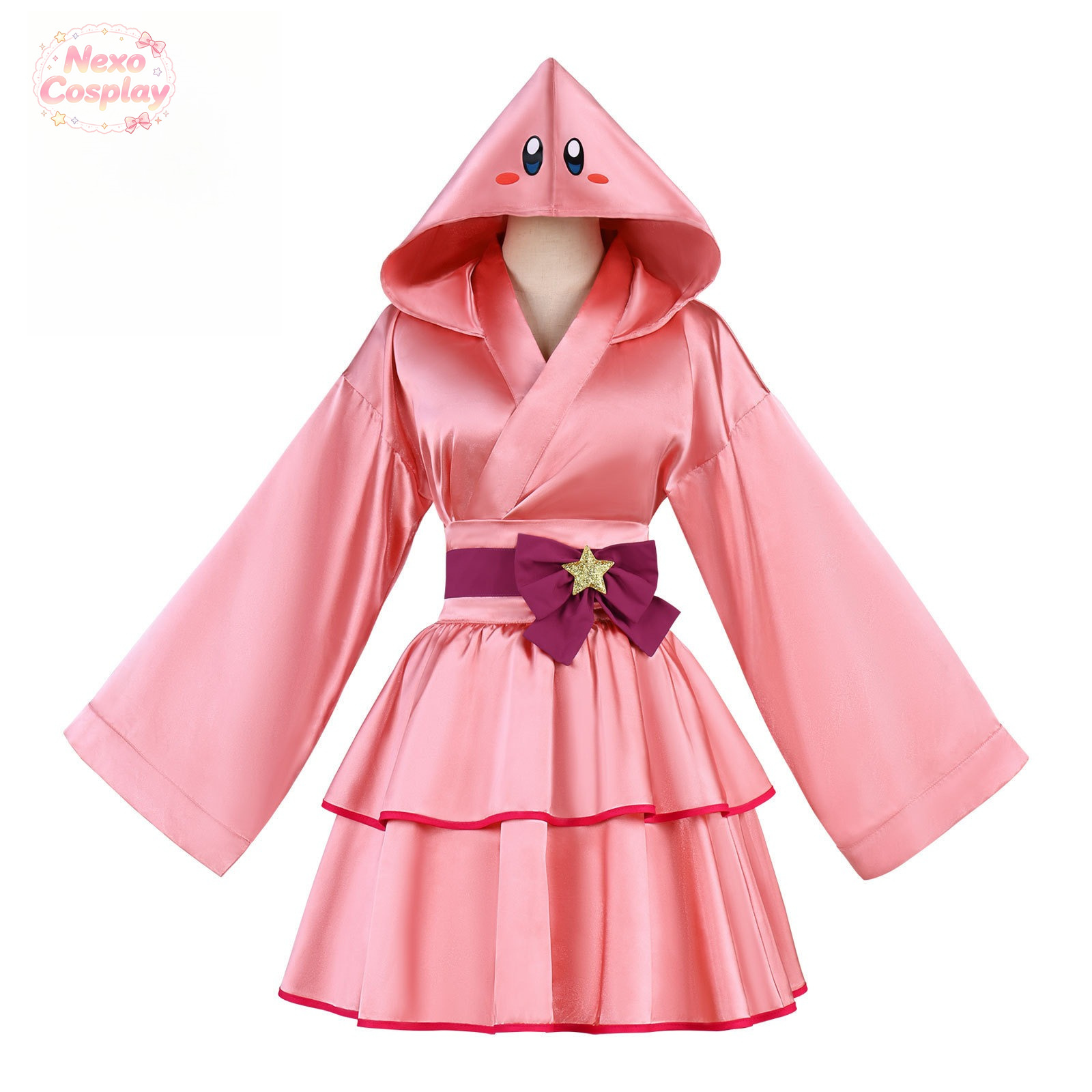 Pink ball Cosplay Costume Pink - огляд і ціна Anime Cosplay Kimono