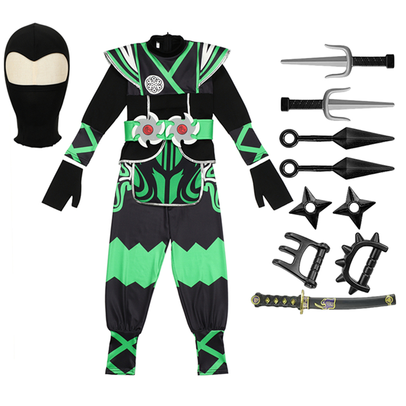 Green Ninja Costume for Kids w - огляд і ціна Anime Cosplay Boy