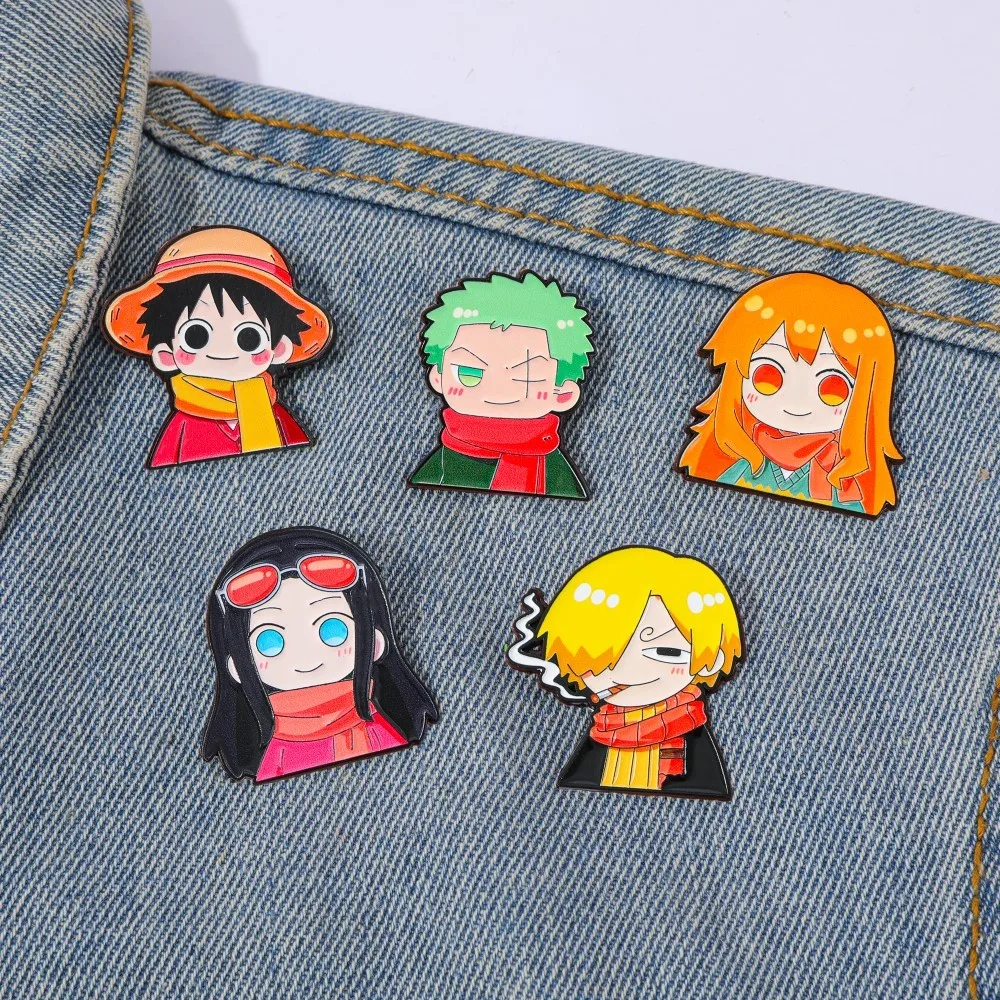 5 Pcs Cute Anime Cartoon Brooc - огляд і ціна Cosplay Anime Zoro