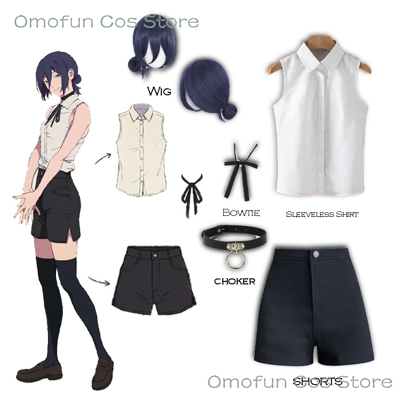 Reze Cosplay Costume Sleeveles - огляд і ціна Anime Cosplay Dance