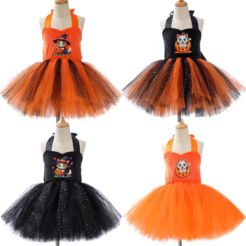 cute Cat Pumpkin Animal Mesh T - огляд і ціна Anime Cosplay Simple