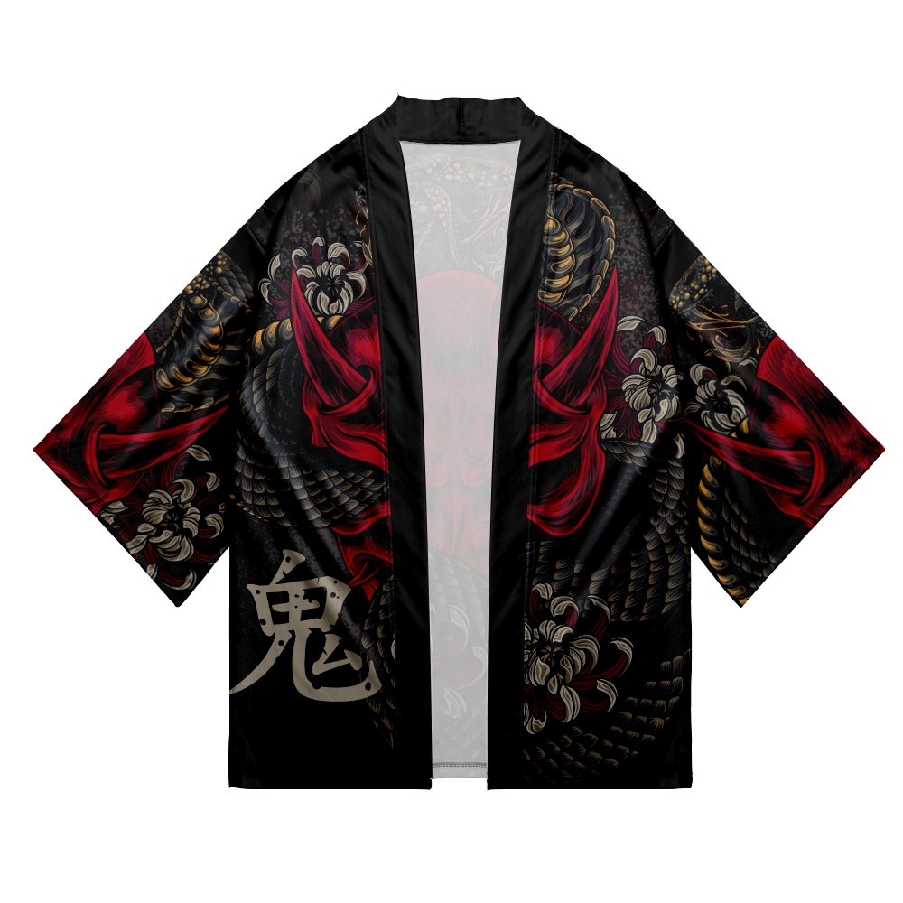 Snake Demon Print Coat Japanes - огляд і ціна Demon Slayer Haori