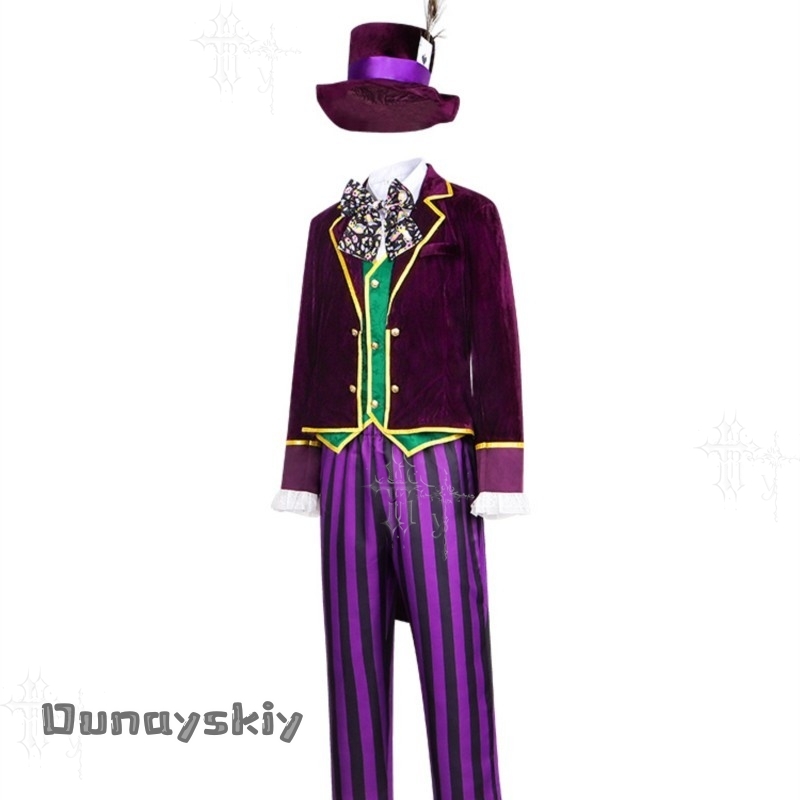 Alice hat Hatter Cos Outfit Ha - огляд і ціна Anime Cosplay Outfits Male