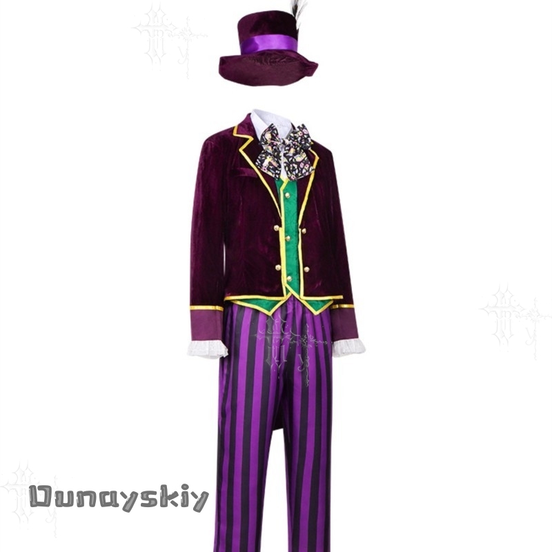 Alice hat Hatter Cos Outfit Ha - огляд і ціна Anime Cosplay Outfits Male